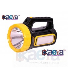 OkaeYa - Plastic Rechargable Torch (7w+ Ultra bright Tube ,Multi)